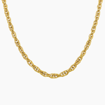 Collier Caelia, maille ovale effet torsadé, acier inoxydable