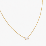 Collier Viareggio, cristal rectangulaire en acier inoxydable