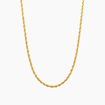 Collier Horizon, maille torsadée type singapour, acier inoxydable