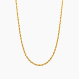 Collier Horizon, maille torsadée type singapour, acier inoxydable