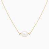 Collier Naia, perle d'eau douce, acier inoxydable