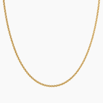 Collier Salome, maille torsadée scintillante, acier inoxydable doré