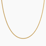 Collier Salome, maille torsadée scintillante, acier inoxydable doré