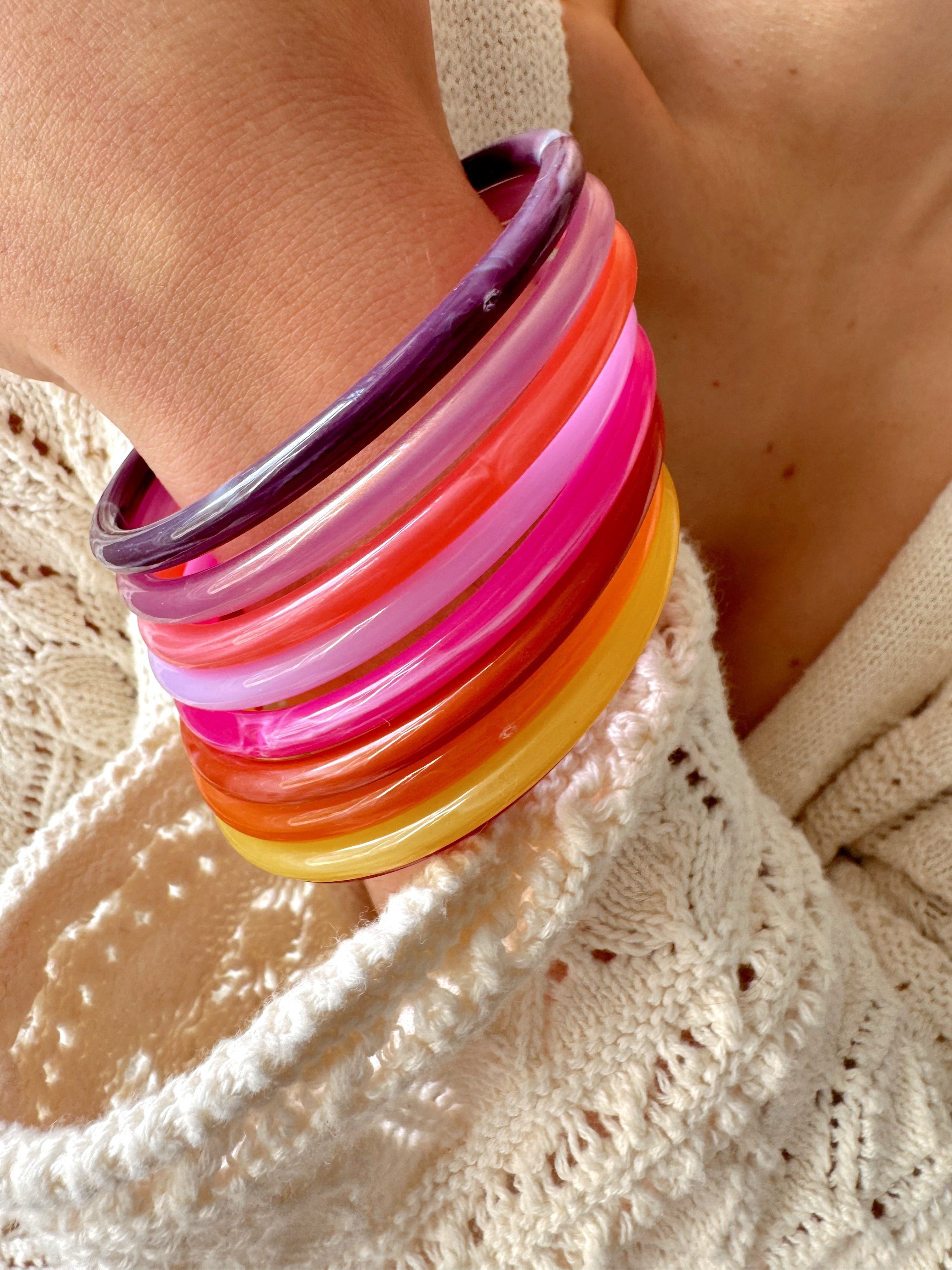 Joncs Season, lot de joncs en résine colorée